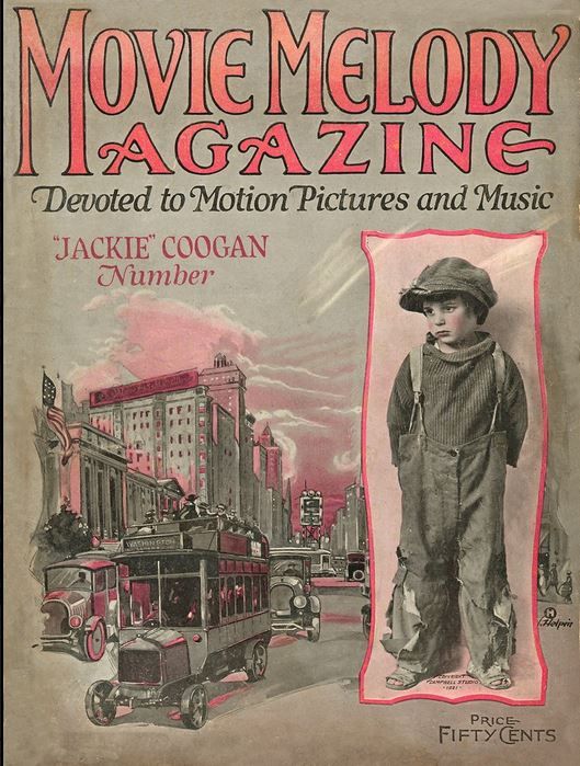 MOVIE MELODY MAGAZINE magazine side cover July 1921